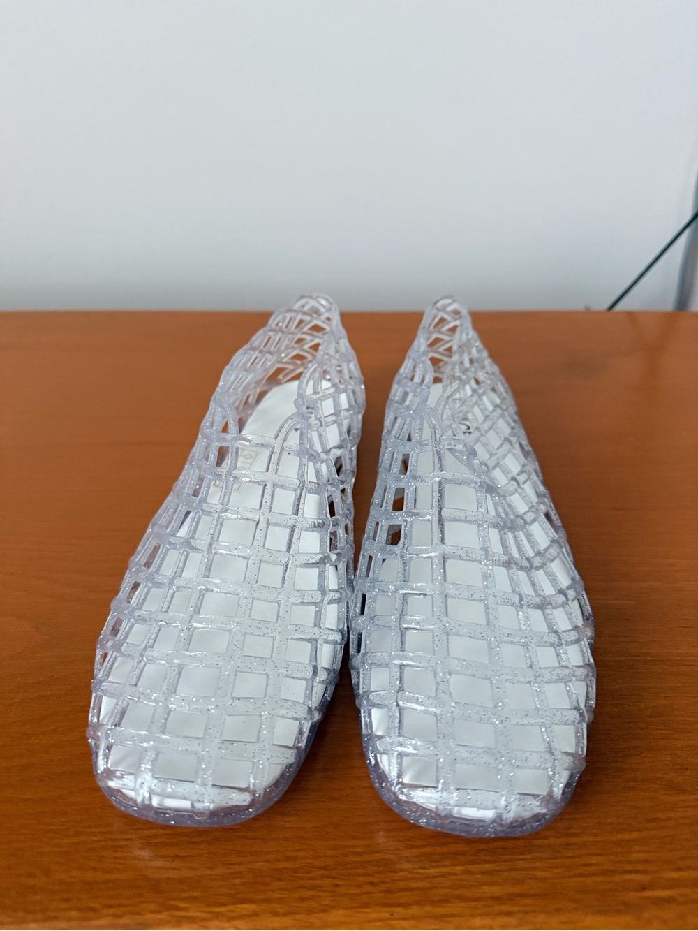 Rouge Helium Clear Cage Jelly Mules - Transparent